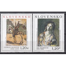 Eslovaquia Correo 2009 Yvert 544/45 ** Mnh Pinturas