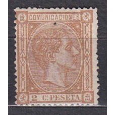 España Reinado Alfonso XII 1875 Edifil 162 (*) Mng 