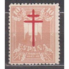 España Sueltos 1942 Edifil 957 ** Mnh Pro Tuberculosos