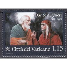 Vaticano Correo 2021 Yvert 1889 ** Mnh  Dante