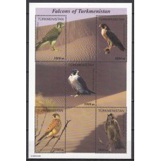 Turkmenistan Correo Yvert 124/28 ** Mnh Fauna - Aves Rapaces