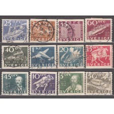 Suecia - Correo 1936 Yvert 235/46 usado