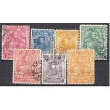 Ecuador Correo 1896 Yvert 69/75 usado