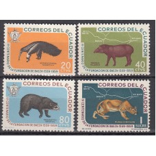 Ecuador Correo 1960 Yvert 656/59 ** Mnh Fauna