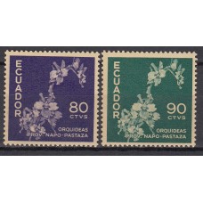 Ecuador Correo 1960 Yvert 674/75 ** Mnh Flores