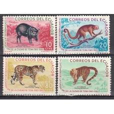 Ecuador Correo 1961 Yvert 680/83 (*) Mng - Fauna