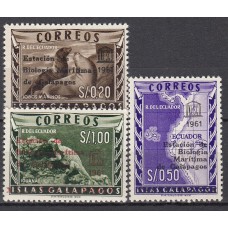 Ecuador Correo 1961 Yvert 684/86 ** Mnh Fauna