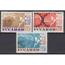 Ecuador Correo 1964 Yvert 713/15 ** Mnh