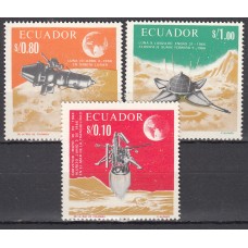 Ecuador Correo 1967 Yvert 763/65 ** Mnh Conquista de la Luna - Astro