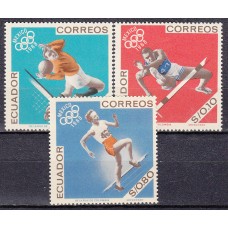 Ecuador Correo 1967 Yvert 766/68 ** Mnh Juegos Olimpicos de Mexico - Deportes