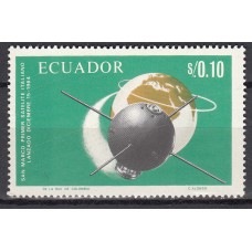 Ecuador Correo 1967 Yvert 774 ** Mnh San Marco , Satelite Italiano - Astro