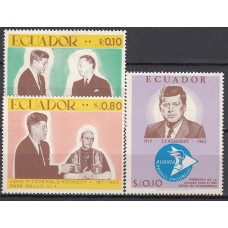 Ecuador Correo 1967 Yvert 784/86 ** Mnh Kennedy - Personaje