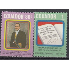 Ecuador Correo 1968 Yvert 806/807 ** Mnh Personaje