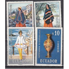 Ecuador Correo 1972 Yvert 876/79 ** Mnh Artesania Indigena