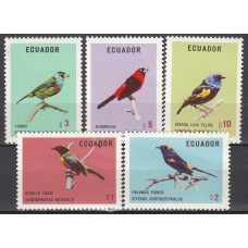 Ecuador Correo 1973 Yvert 898/902 ** Mnh Fauna - Aves