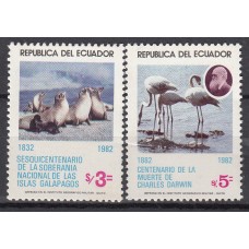 Ecuador Correo 1983 Yvert 1031/32 ** Mnh Fauna