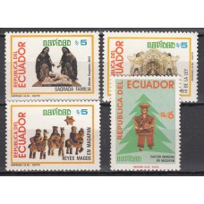 Ecuador Correo 1984 Yvert 1047/50 ** Mnh Navidad