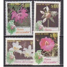 Ecuador Correo 1990 Yvert 1216/19 ** Mnh Flores