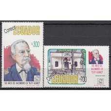 Ecuador Correo 1992 Yvert 1250/51 ** Mnh Personaje