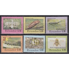 Ecuador Correo 1993 Yvert 1270/75 ** Mnh Fauna - Insectos