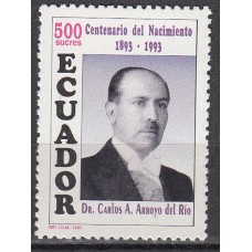 Ecuador Correo 1993 Yvert 1286 ** Mnh Personaje