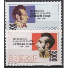 Ecuador Correo 1995 Yvert 1318/19 ** Mnh Personaje