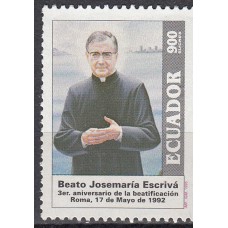 Ecuador Correo 1995 Yvert 1321 ** Mnh Jose Mª Escriva - Personaje - Religión