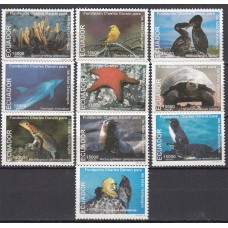 Ecuador Correo 1999 Yvert 1455/64 ** Mnh Fauna