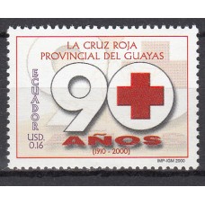 Ecuador Correo 2000 Yvert 1534 ** Mnh Cruz Roja