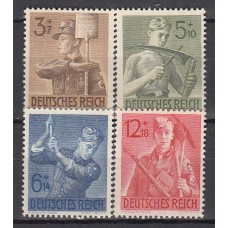 Alemania Imperio Correo 1943 Yvert 769/72 * Mh