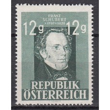 Austria Correo 1947 Yvert 665 ** Mnh Franz Shubert - Personaje