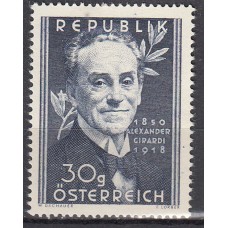 Austria Correo 1950 Yvert 791 ** Mnh Actor Alexander Girardi - Personaje