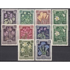 Austria Correo 1948 Yvert 722/31 ** Mnh Flores