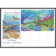 Nueva Caledonia SPD FDC Yvert Hb 35 - Peces Tiburones 2005