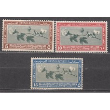 Egipto Correo 1927 Yvert 115/117 * Mh Algodon