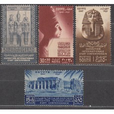 Egipto Correo 1947 Yvert 250/53 ** Mnh Arte