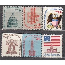 Estados Unidos Correo 1976 Yvert 1071/76 ** Mnh