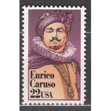 Estados Unidos Correo 1987 Yvert 1698 ** Mnh Enrico Caruso - Música