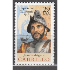 Estados Unidos Correo 1992 Yvert 2123 ** Mnh Explorador Juan Rodriguez - Personaje