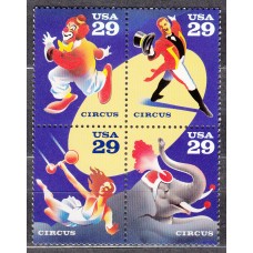 Estados Unidos Correo 1993 Yvert 2145/48 ** Mnh El Circo