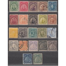 Filipinas Correo 1906-14 Yvert 204/25 */(*)/usado Mh/Mng/usado Personjaes