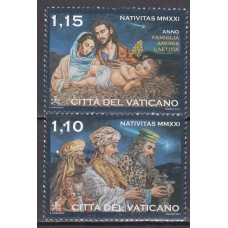 Vaticano Correo 2021 Yvert 1896/7 ** Mnh  Navidad