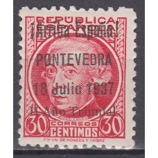 Locales Patrióticos Pontevedra 1937 Edifil 27 * Mh