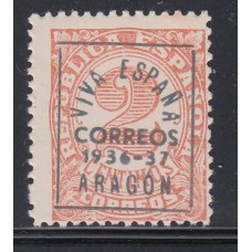 Locales Patrióticos Zaragoza 1937 Edifil 3 ** Mnh