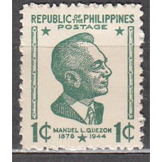 Filipinas Correo 1947 Yvert 324 * Mh Presidente Quezon