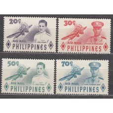 Filipinas Aereo Yvert 51/54 * Mh Heroes del Aire - Aviones