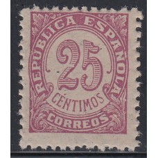 España Variedades 1938 Edifil 749G ** Mnh  Papel gris