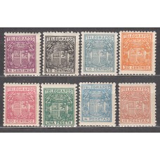 España Telégrafos 1932 Edifil 68/75 ** Mnh