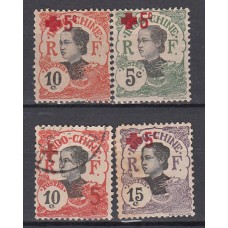 Indochina - Correo Yvert 65/8 */o Mh/usado Cruz roja