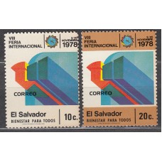 Salvador Correo 1978 Yvert 847/48 ** Mnh